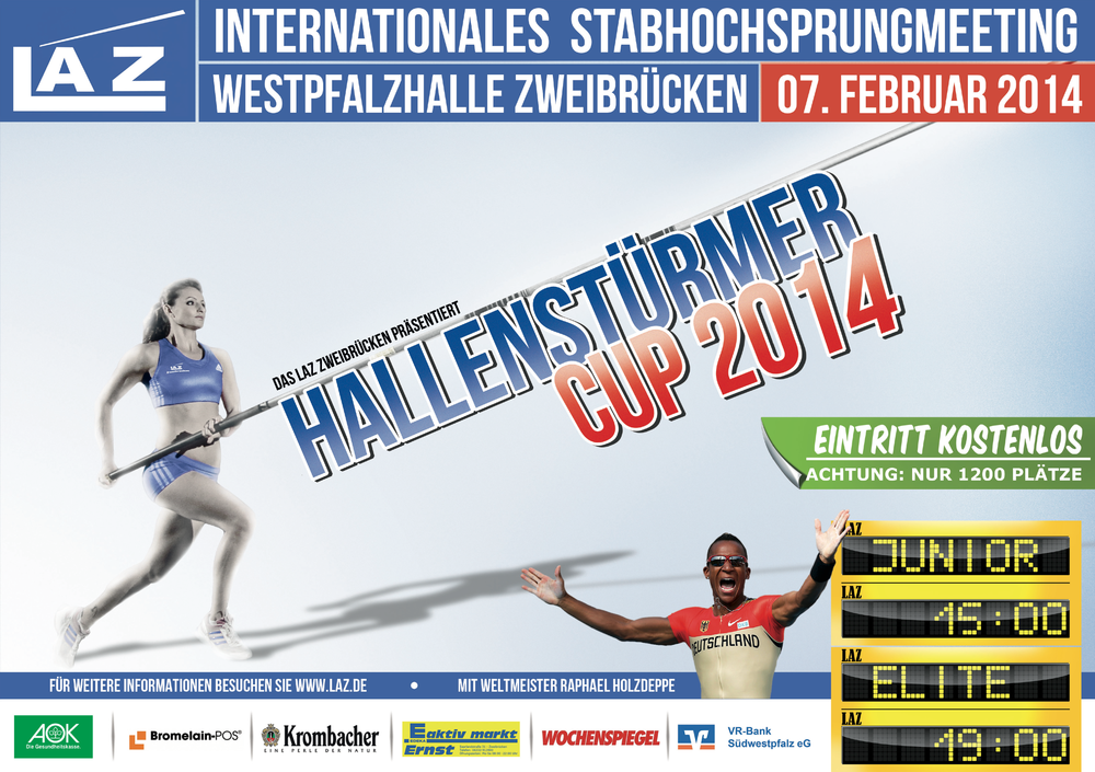 Flyer zum Hallenstürmer-Cup 2014